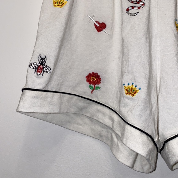 🟣 Pajama Set - Matching Shorts and Button Down Short-sleeve - Picture 9 of 10